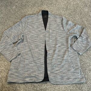 Talbots Women’s gray oversized stretch open front cardigan‎ XL #0010
